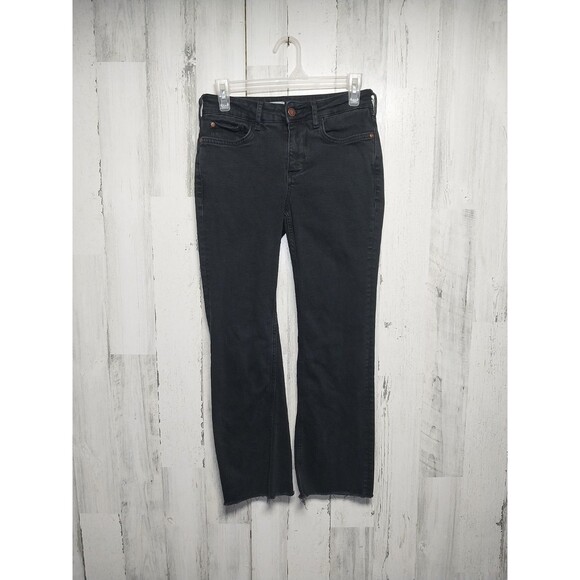 Pilcro the Yaya Black Jeans Raw Hem Size 25 - Picture 1 of 7